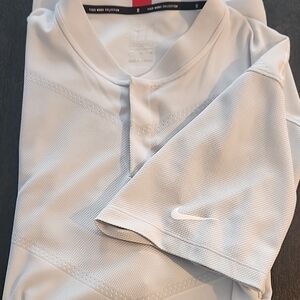 Tiger Woods Collection Nike White Dri-FIT Polo Shirt